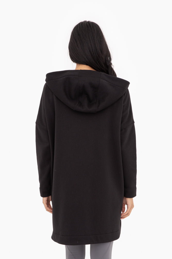 Cozy Comfort  Zip Up Hoodie Jacket  Black