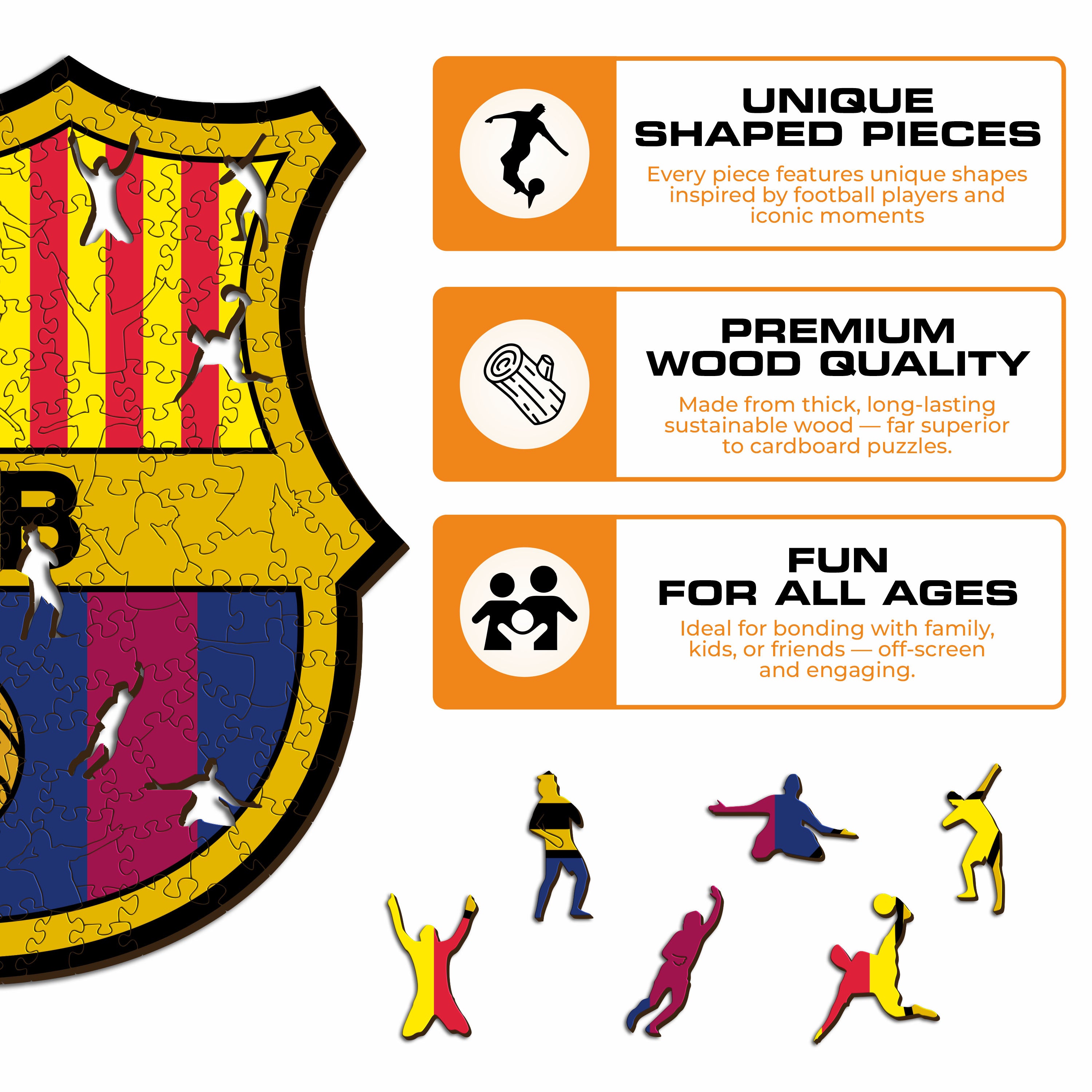 FC Barcelona® Logo - Wooden Puzzle