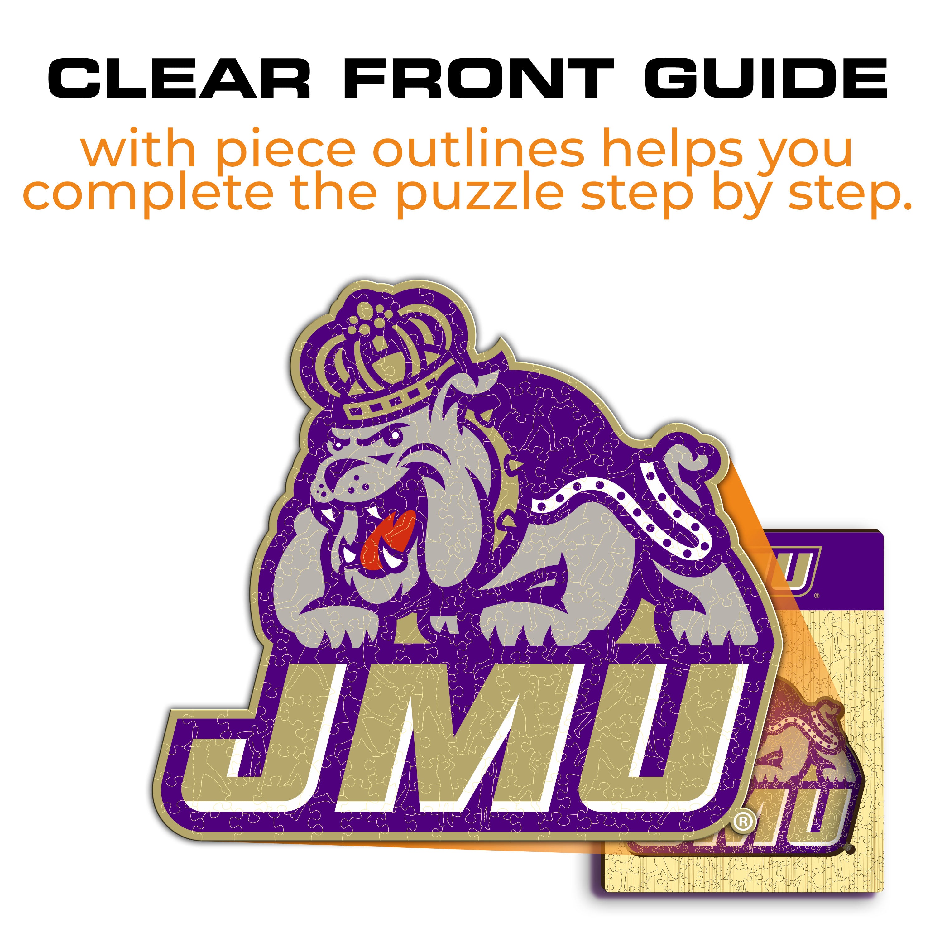 James Madison University Mascot - Wooden Puzzle