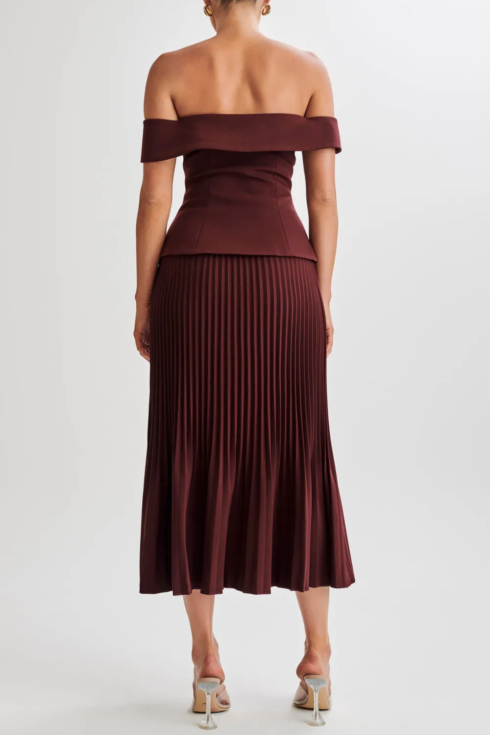 Strapless Suiting Top