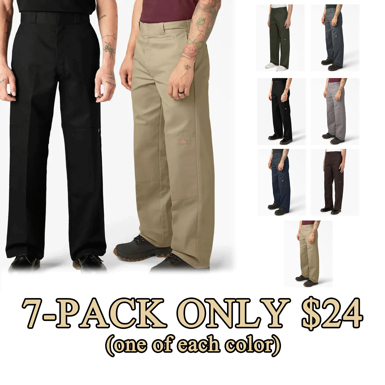 👖Men’s Relaxed Double-Knee Work Pants – Everyday Durable Casual Trousers