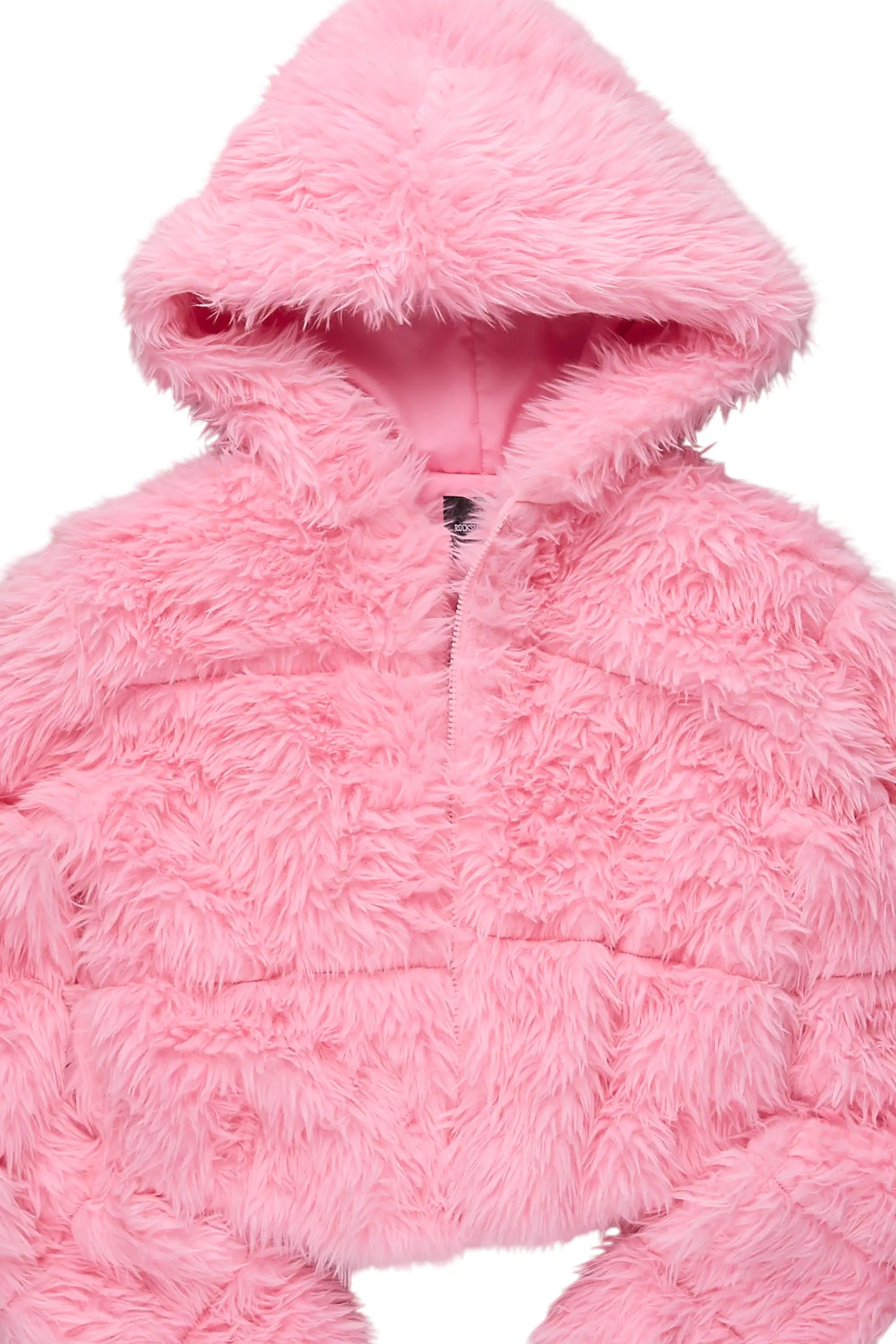 Kristin Pink Fur Jacket