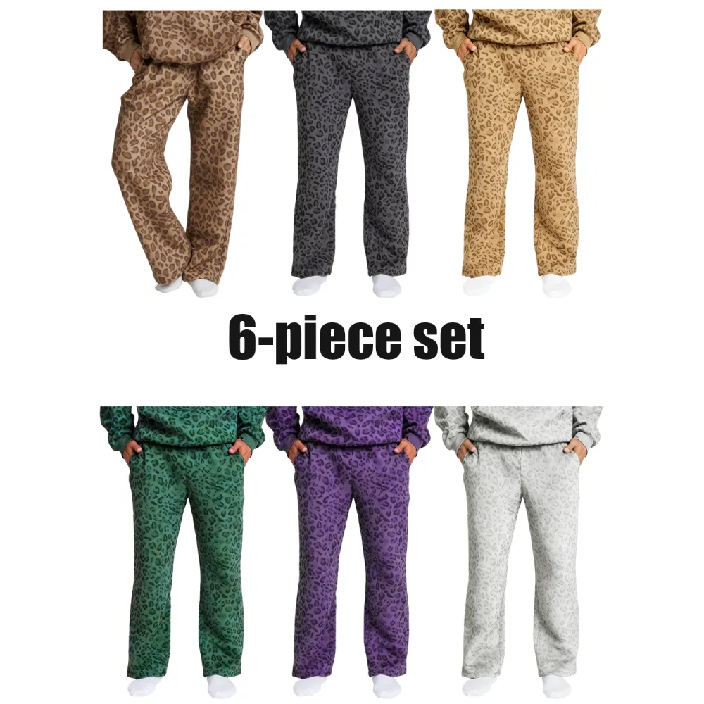 Leopard print unisex sweatpants
