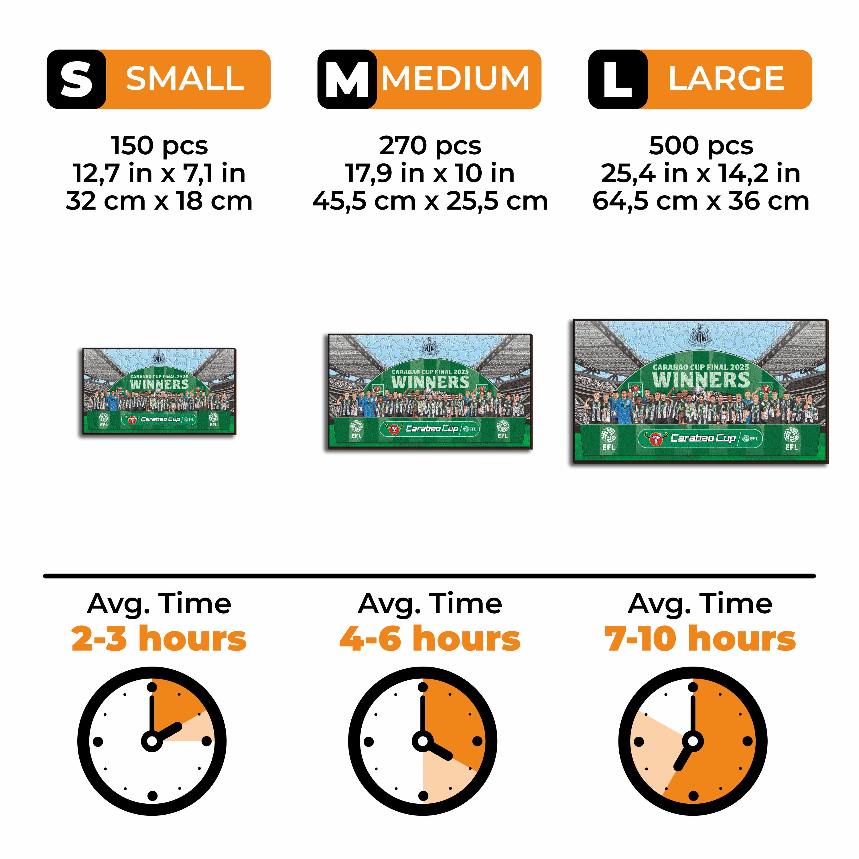 Newcastle United FC® Carabao Cup Champions 24/25 - Wooden Puzzle