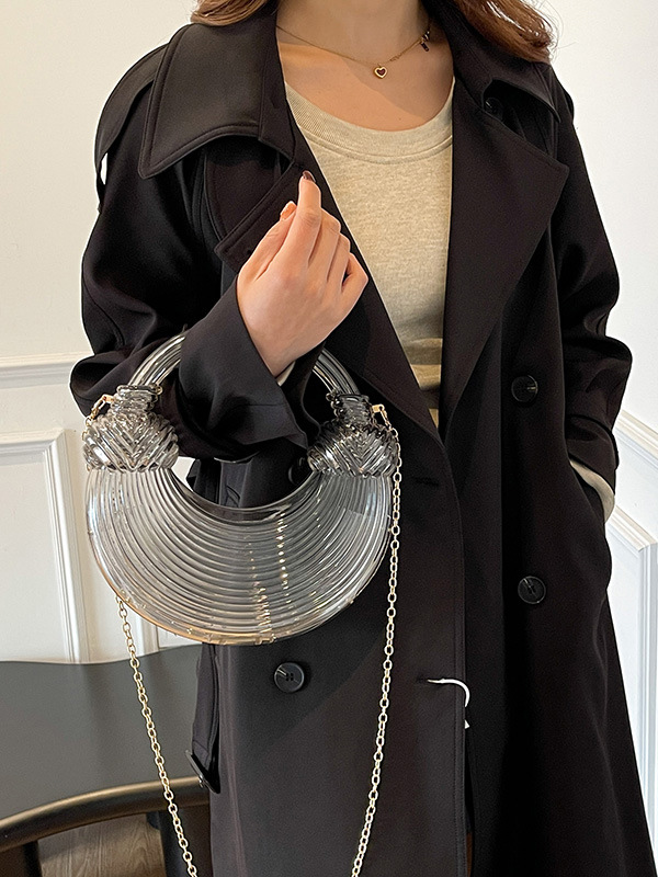 Chains Geometric Shiny Bags