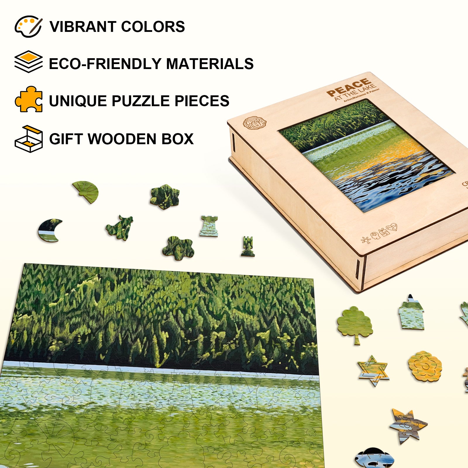 Peace at the Lake - By Artist Marianne K Palmer