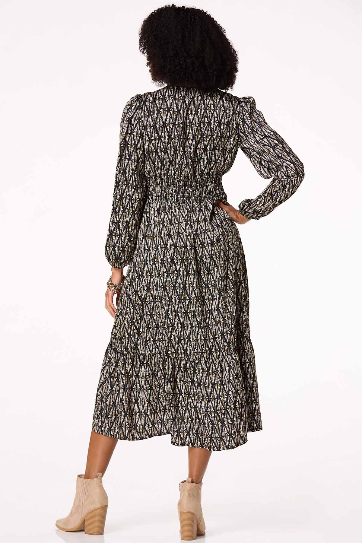 Smocked Waist Midi Dress