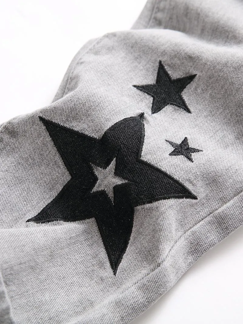 Men's slim-fit fashionable jeans