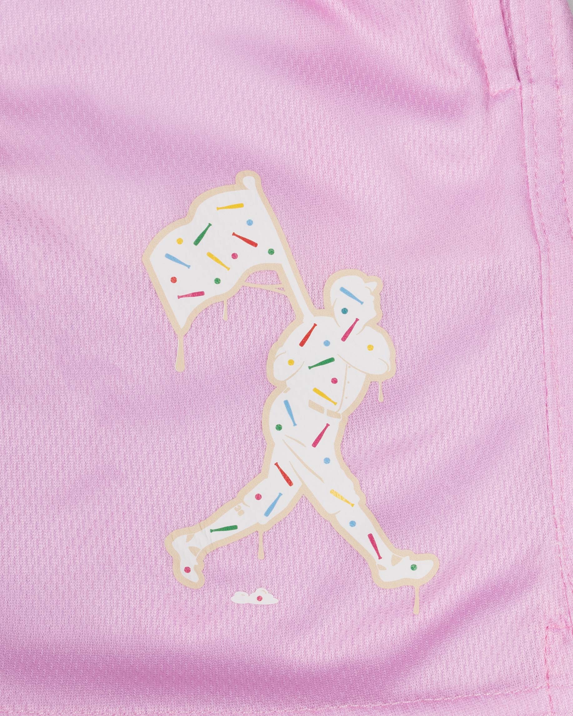 Batter Up Bakery Confetti Cupcake Diamond Air Mesh Shorts - Youth