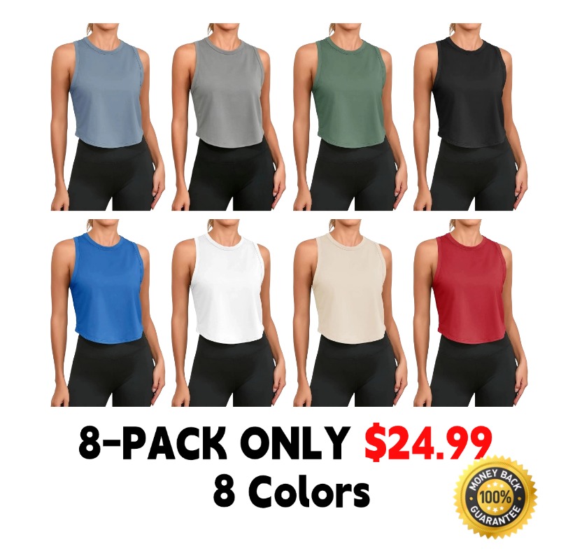 Women's Cropped Sports Tank Top — Suitable for Yoga and Various Fitness Activities