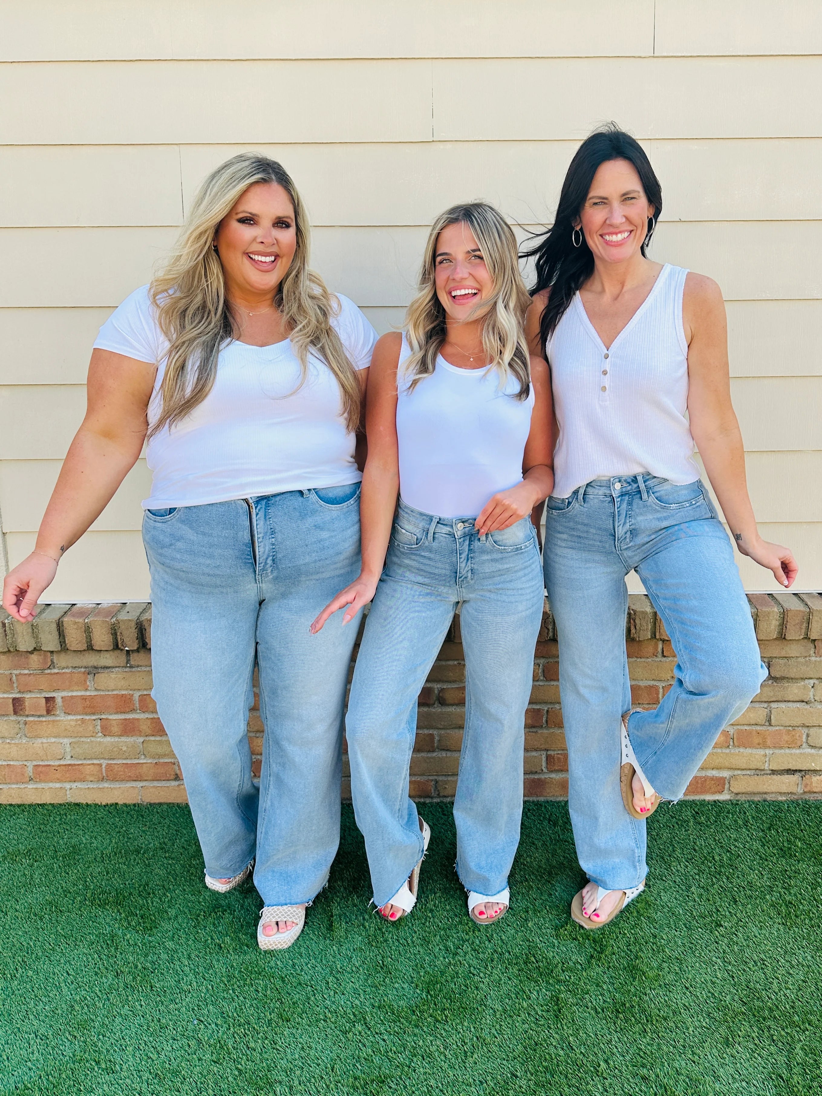Wear Everywhere Wide Leg Tummy Control Jeans