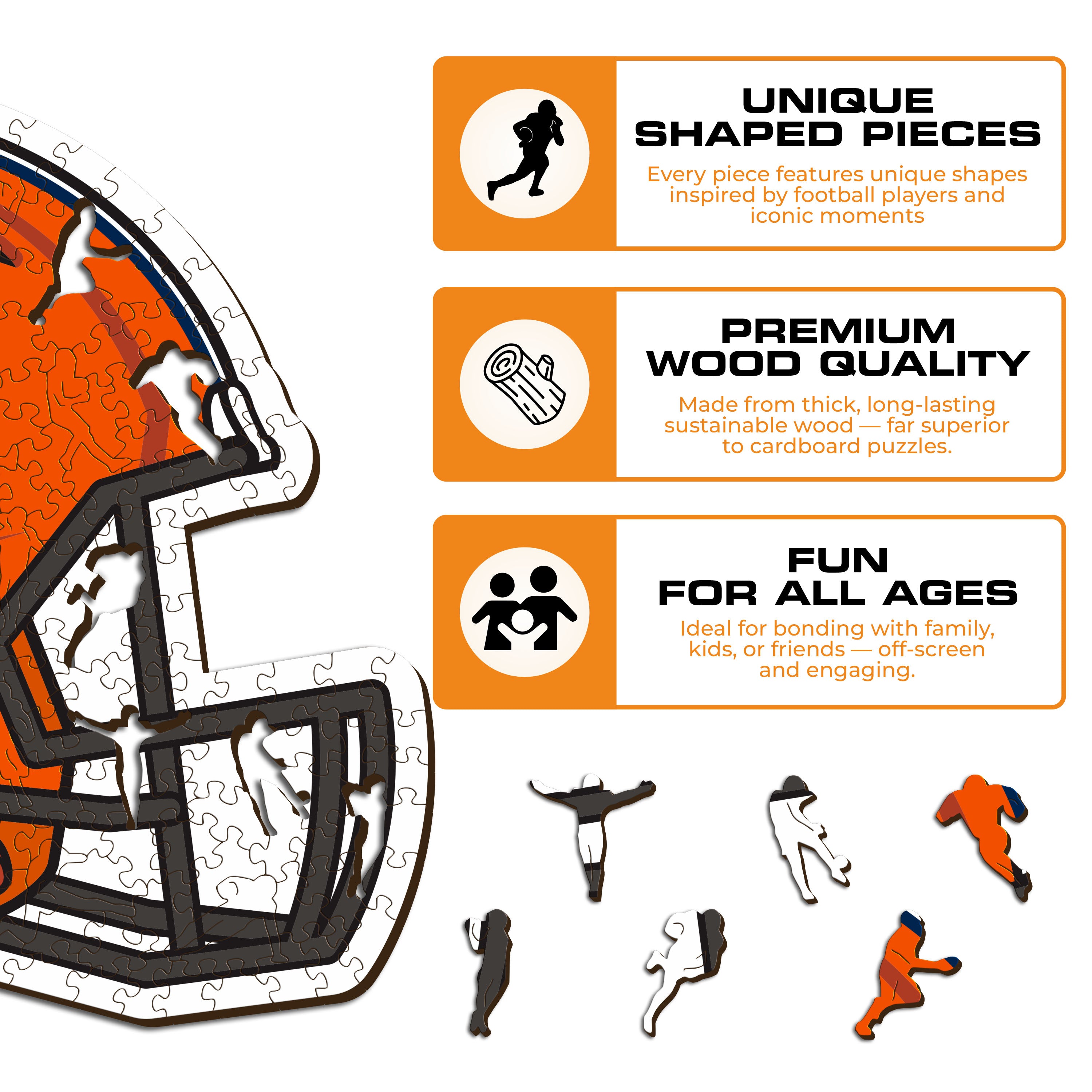 Syracuse University Helmet - Wooden Puzzle