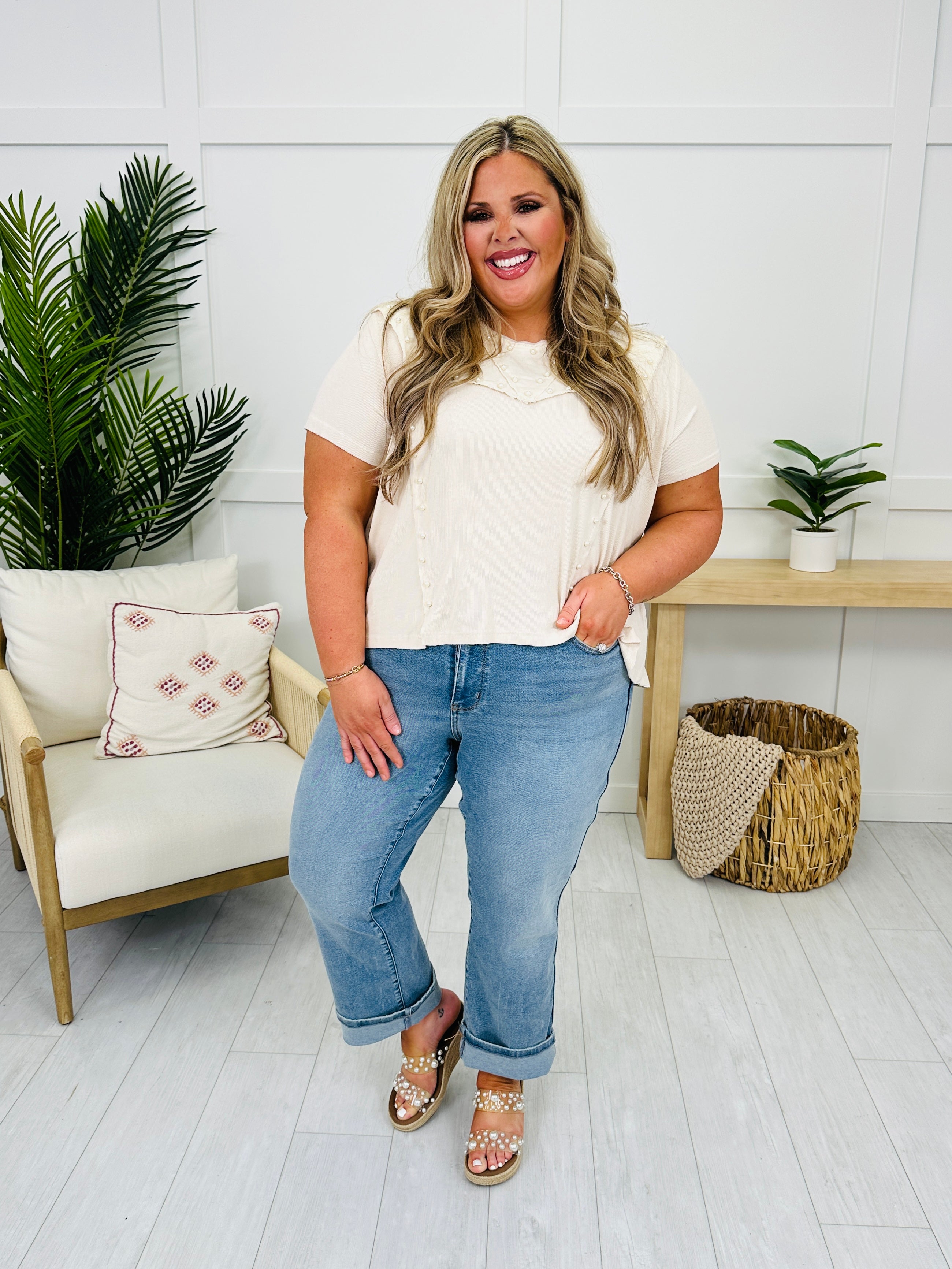 Judy Blue Don't Be Late Straight Leg Jeans