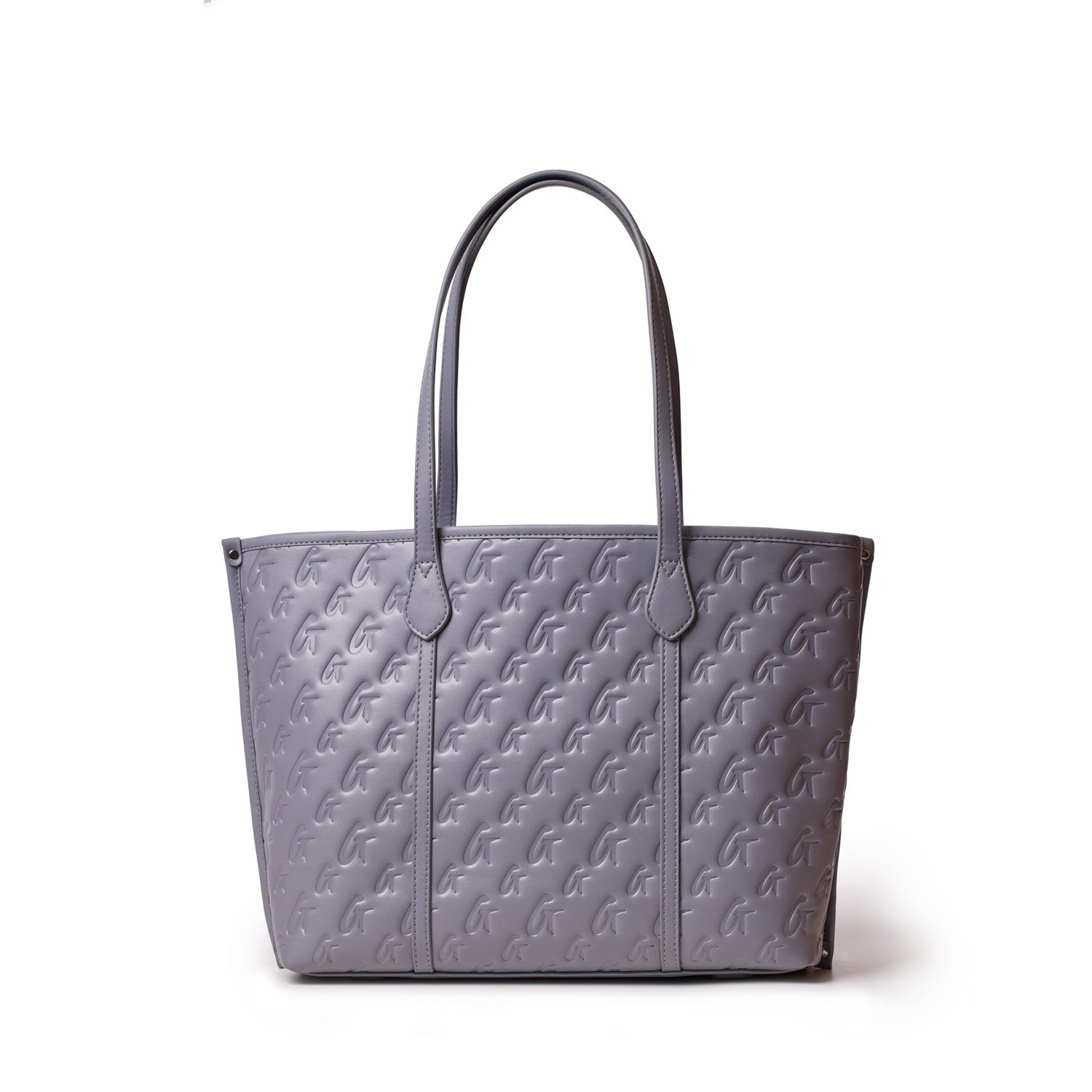 MONOGRAM SLEEK TOTE - GRAY