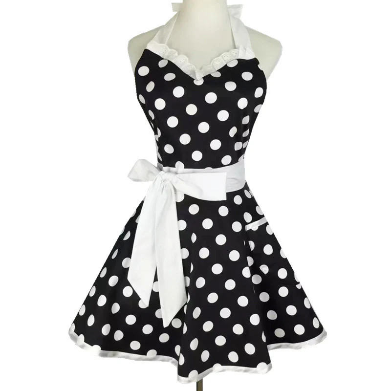 Flared Polka Dot Princess Apron