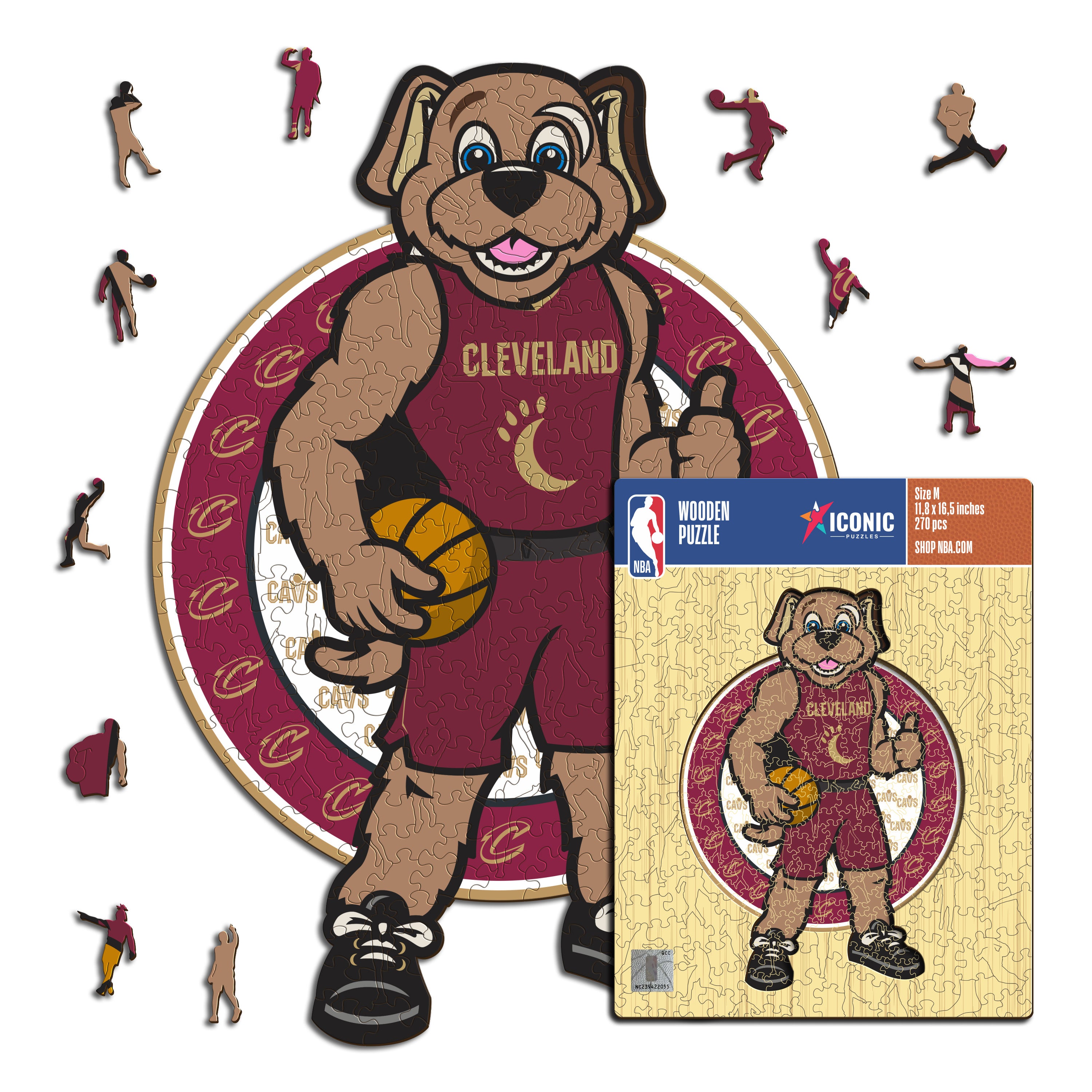 Cleveland Cavaliers™ Mascot - Wooden Puzzle