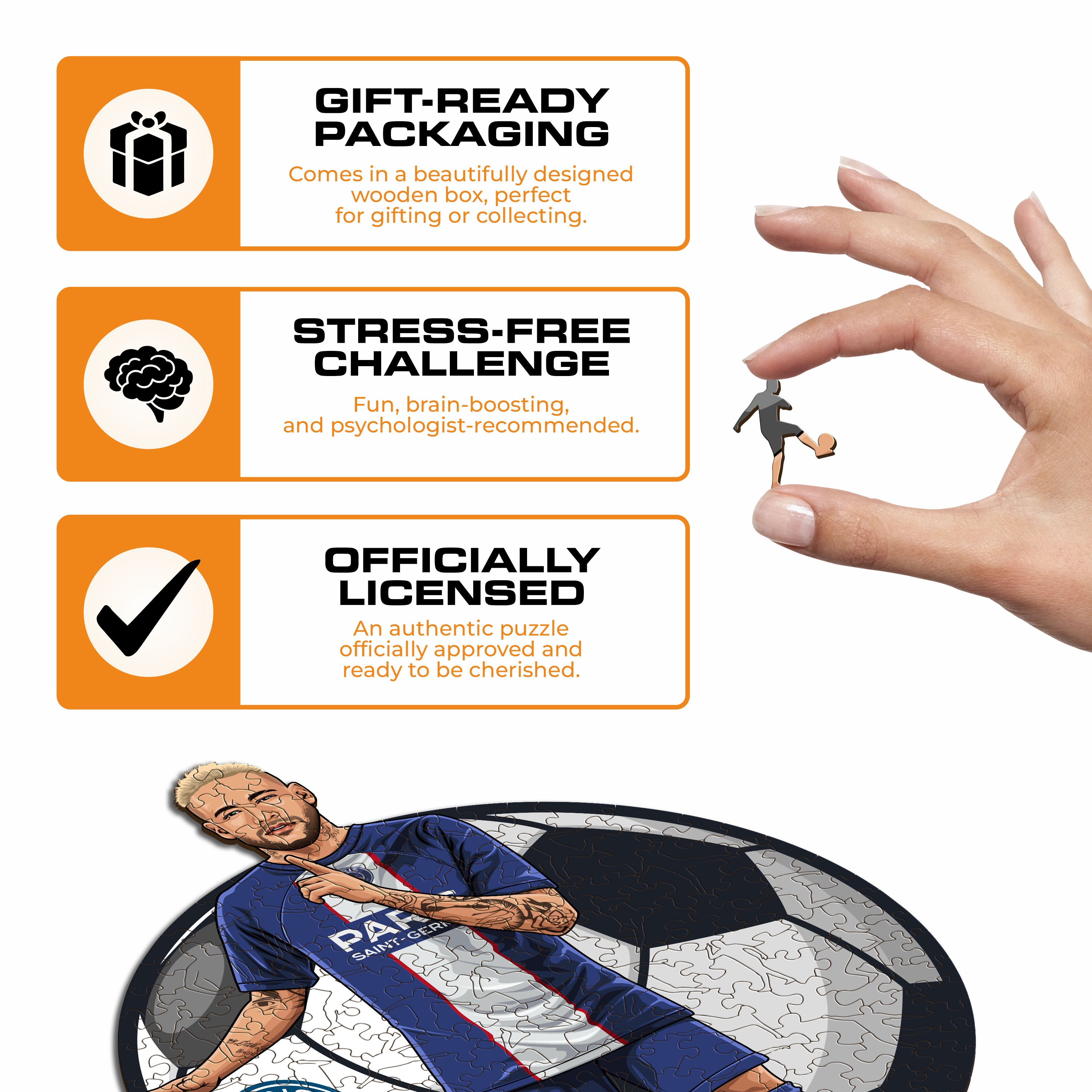 Neymar Jr. - Wooden Puzzle