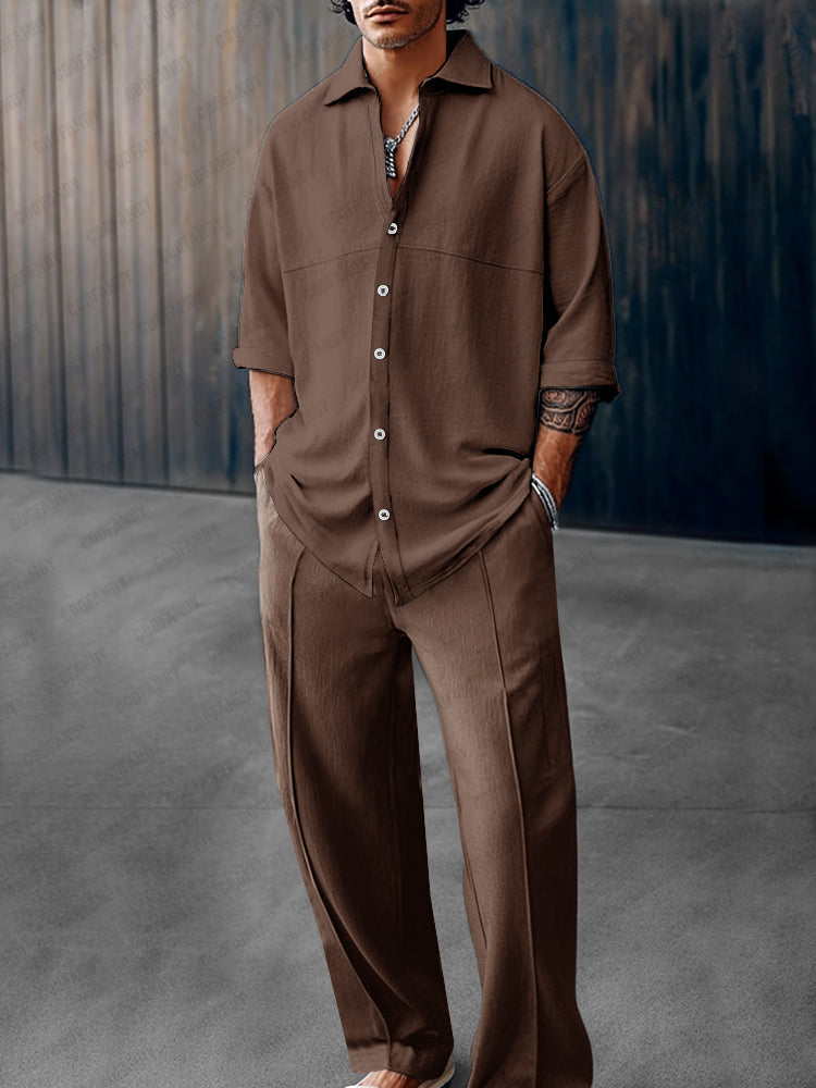 Soft Loose Fit 100% Cotton 2-Piece Set