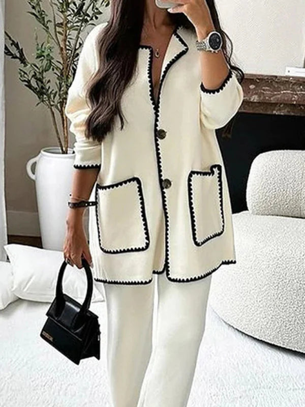 ✨ Chic & Classy Two-Piece Suit Set for Women – Elegant Blazer & Pants Outfit ✨