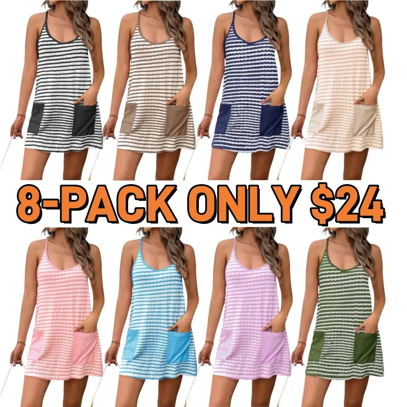 Womens Athletic Dress Romper Dress with Built in Shorts