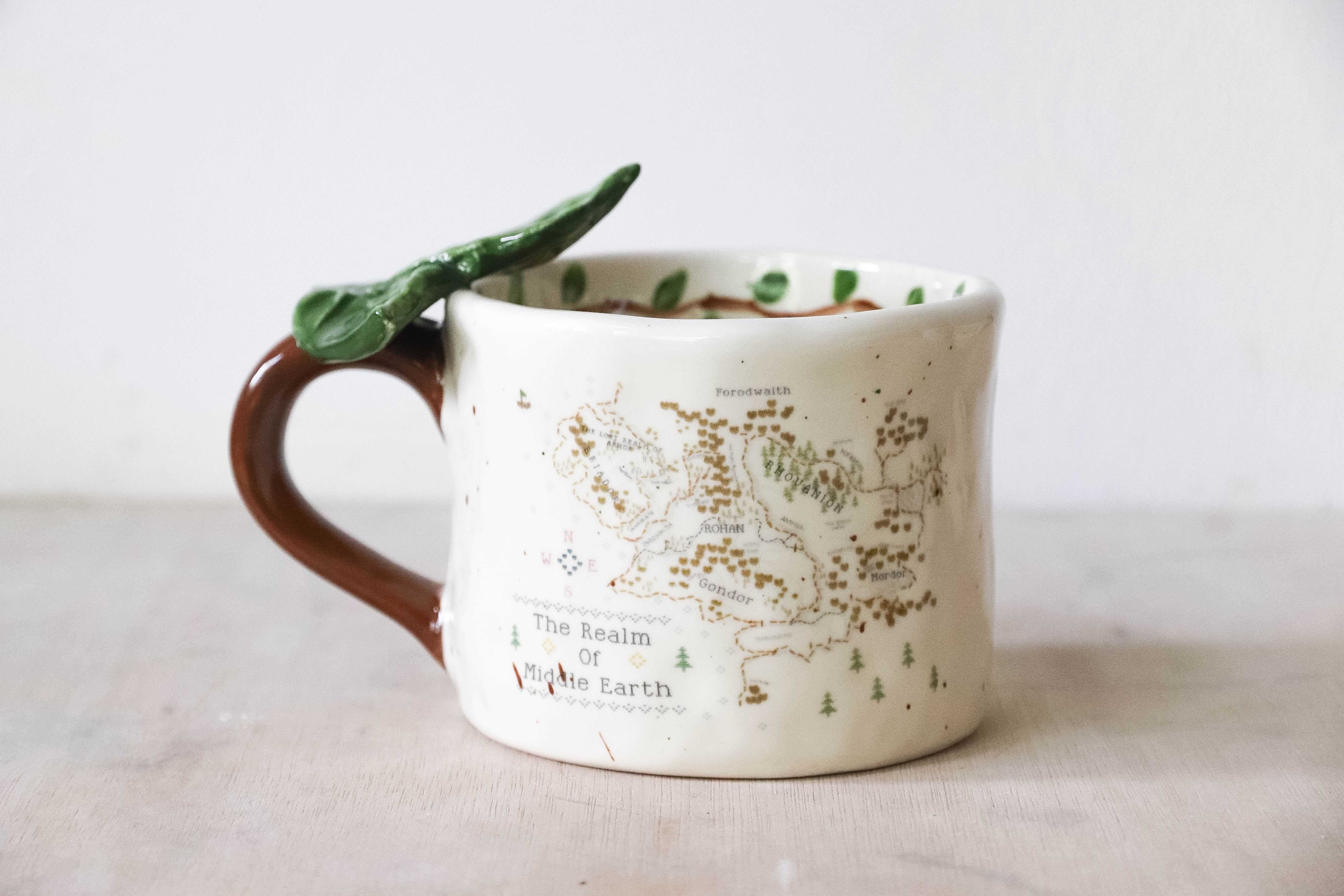 Ivy Cross Stitch Map Mug Large