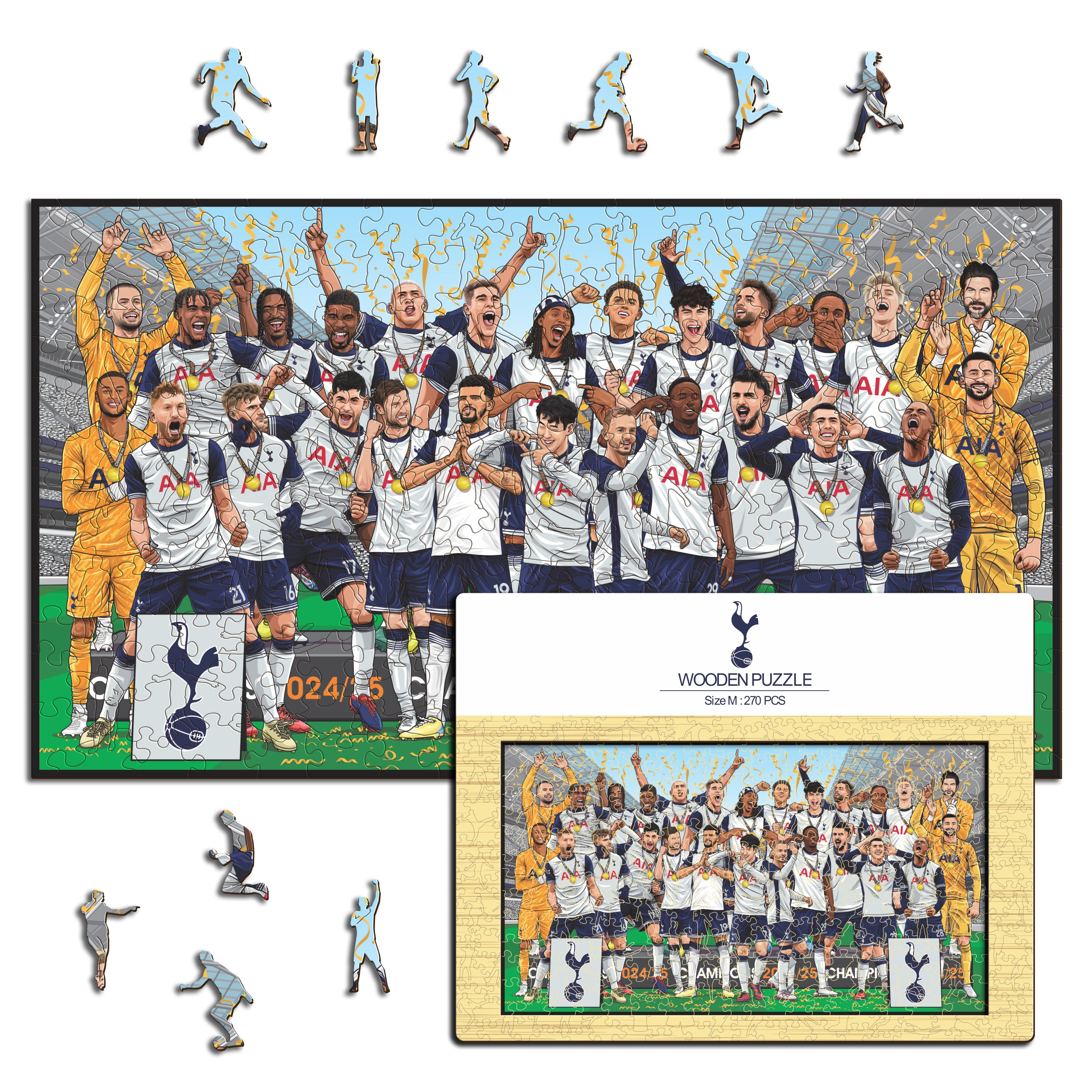 Tottenham Hotspur FC® European Champions 24/25 - Wooden Puzzle