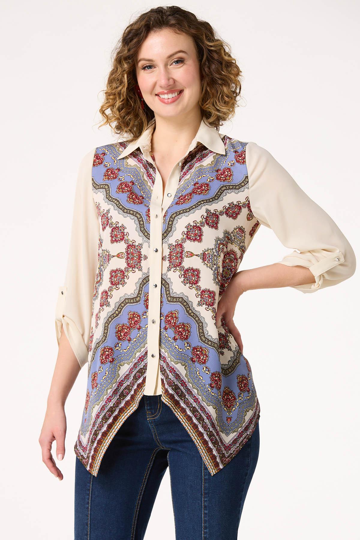 Scarf Print Shirt