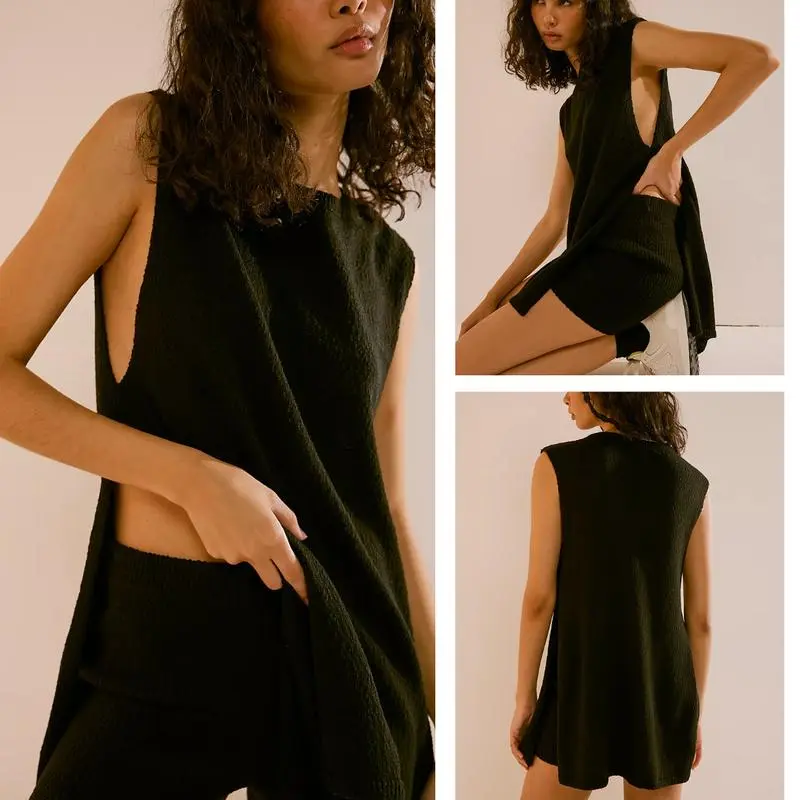 Women's 2 Piece Outfits Summer Knit