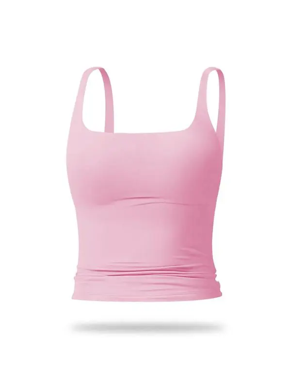 Women's Solid Color Sports Tank Top