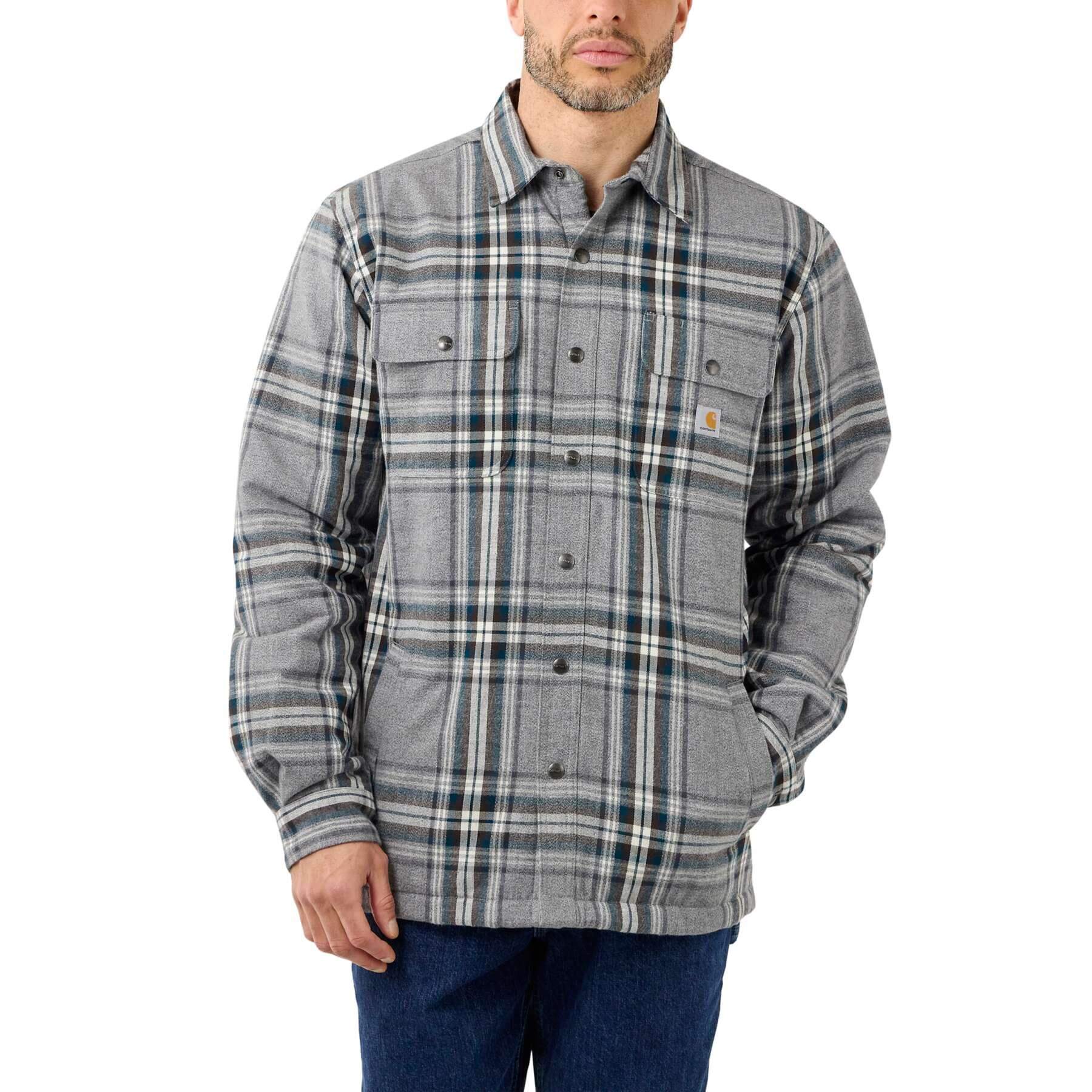 CHT Heavyweight Flannel Relaxed fit Sherpa Lined Shirt Jacket 105430