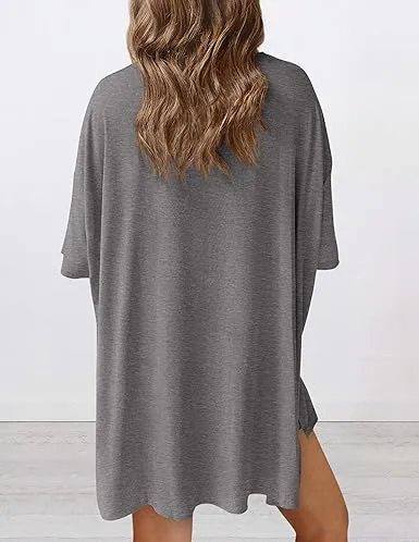Women's Summer Oversized Shirt & Biker Shorts Set(Under $3 a set!)