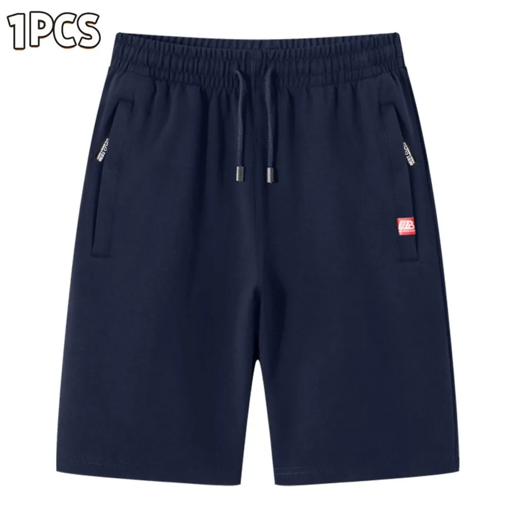 Men’s casual athletic shorts, available in four colors, made from breathable fabric with a zipper design—perfect for summer beach trips, outings