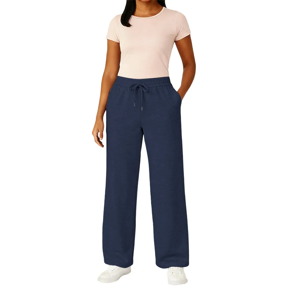 Women's Multi Pack Heavyweight Wide Leg Loose-Fit Fleece Sweatpants