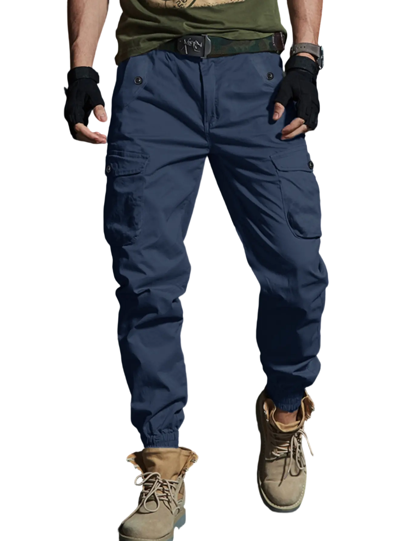 Tactical Cargo Joggers with Multi-Pocket Design - Rugged Style for Outdoor & Urban Adventures