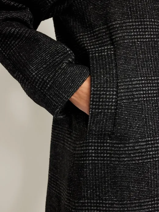 Relaxed Button-Front Mac Coat