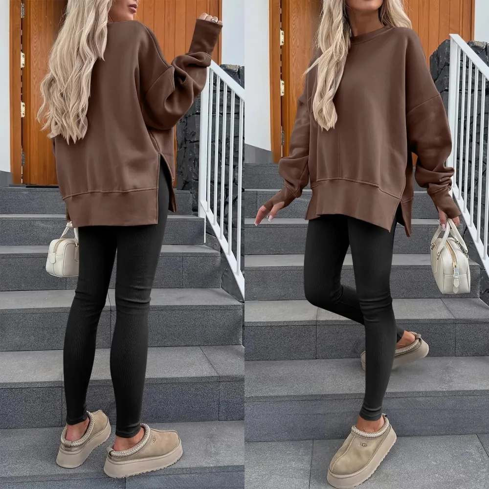 Women Oversized Sweatshirts Thumbhole Long Sleeve Hoodies Shirts