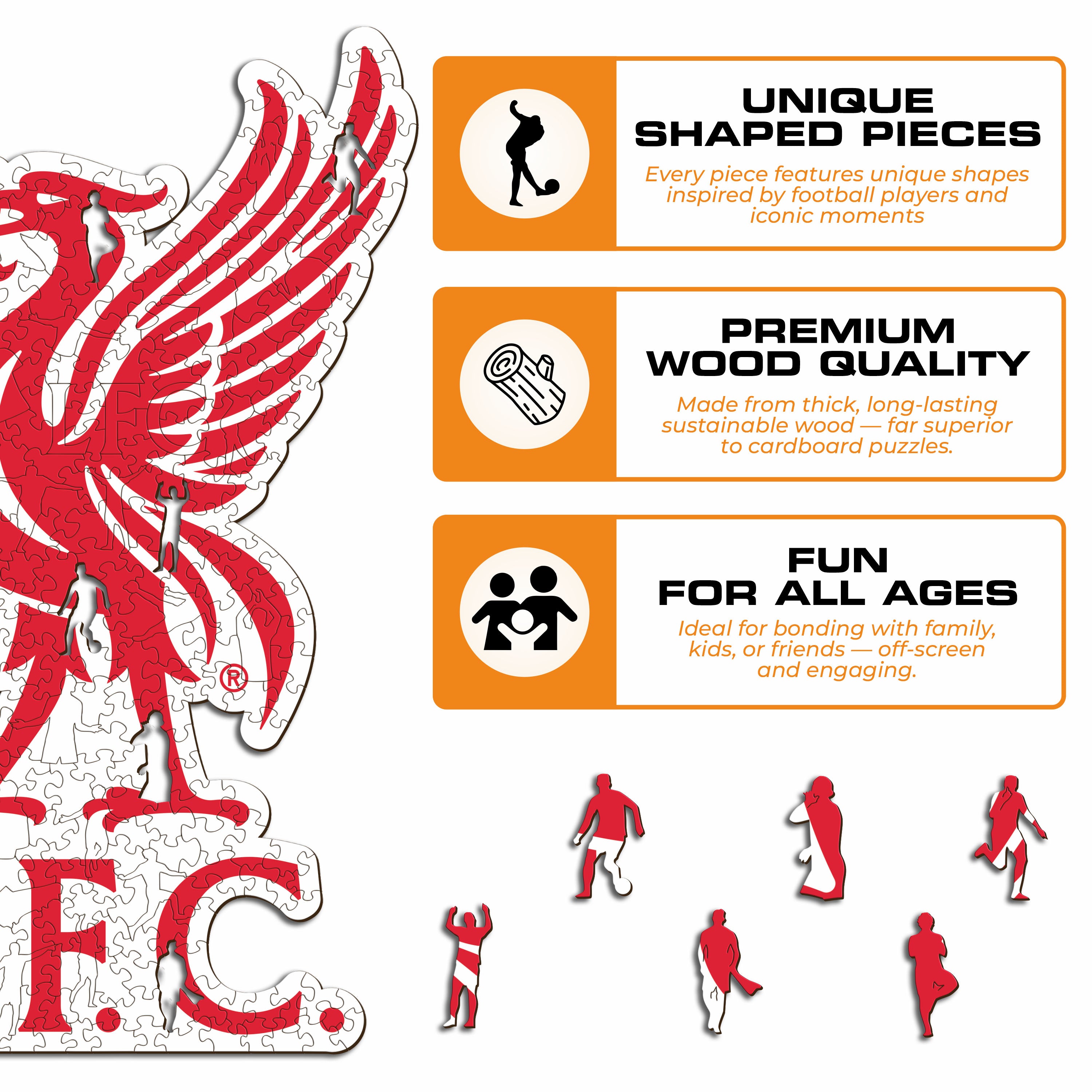 Liverpool FC® Liver Bird Logo - Wooden Puzzle