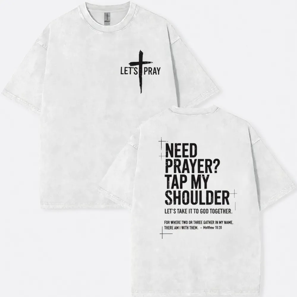 ⛪✝️ Easter 2026  Need Prayer Hoodie - Tap My Shoulder Let's Pray Christian Faith Top