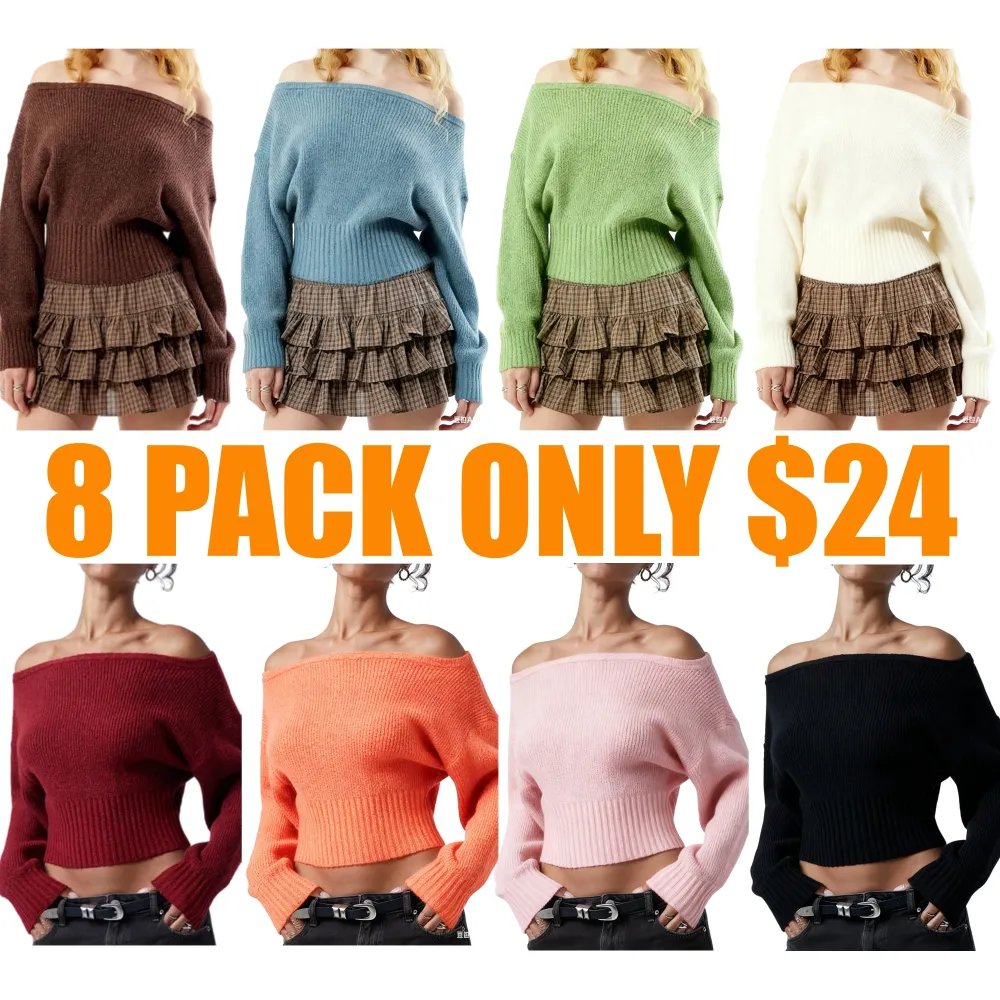 Women's Ribbed Off-The-Shoulder Sweater