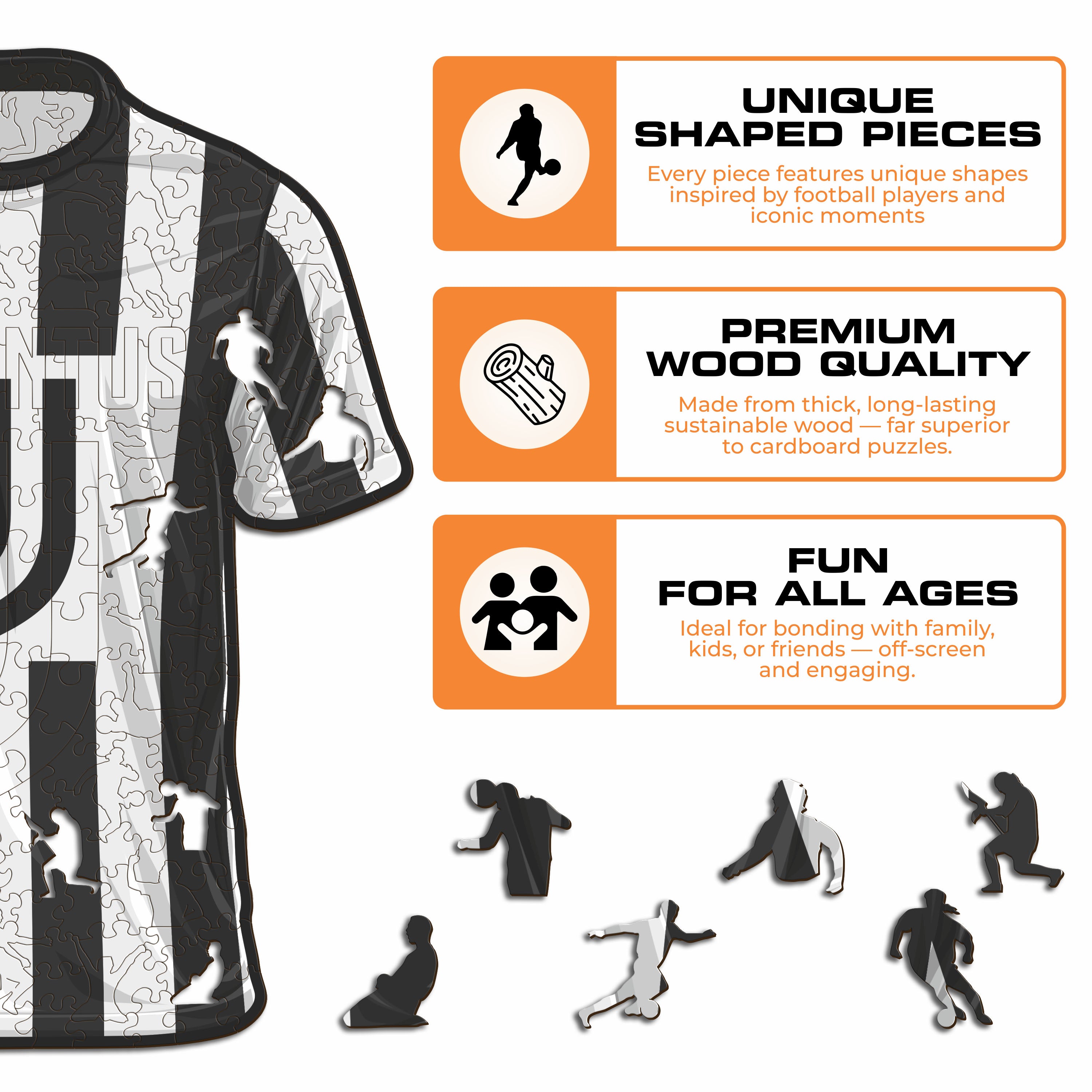 Juventus FC® Jersey - Wooden Puzzle