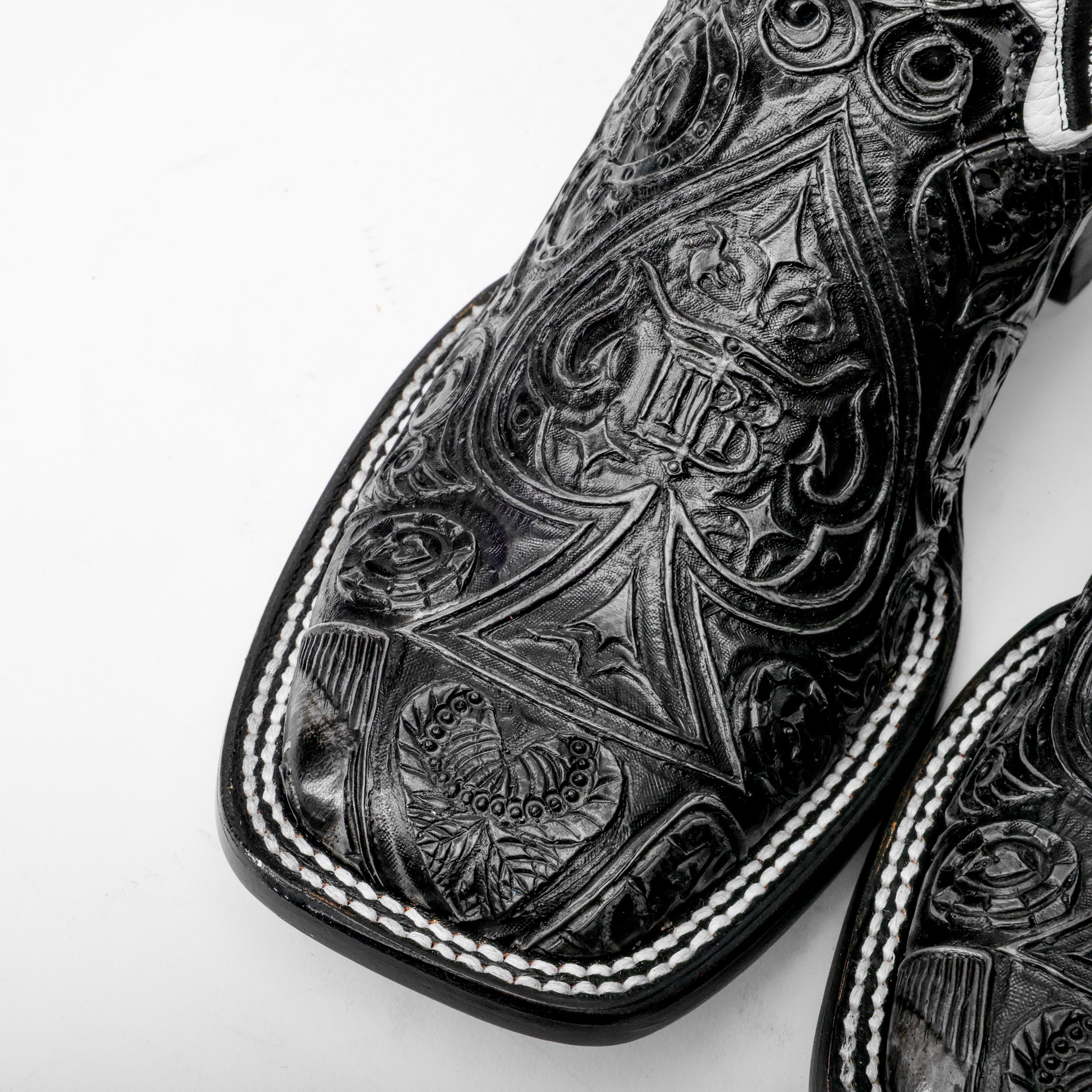 Ace Of Spades Grey/Black - Square Toe