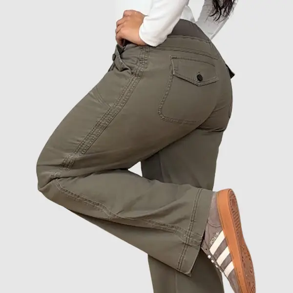 ⚡FINAL SALE⚡- Women's High Stretch Mid Rise Straight Pants