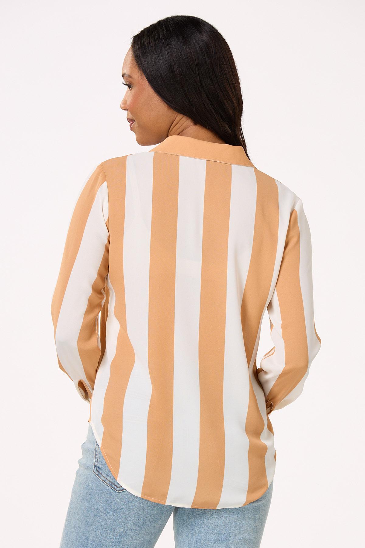 Tan Stripe Shirt