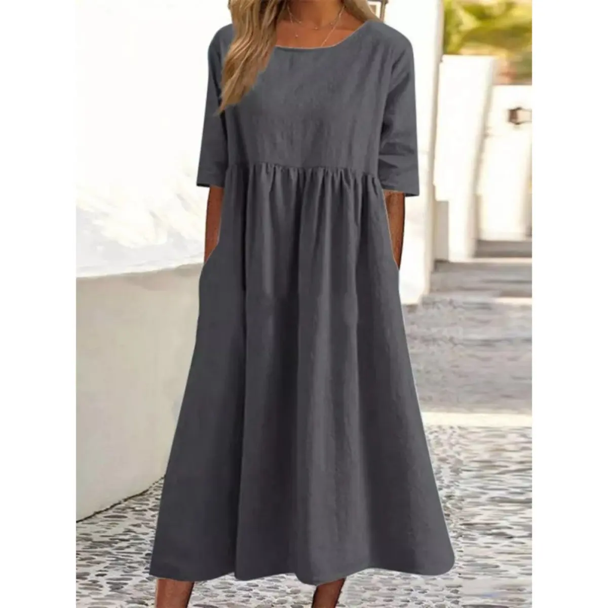🔥9 Packs $27 - Women's Summer New Cotton and Linen Dress