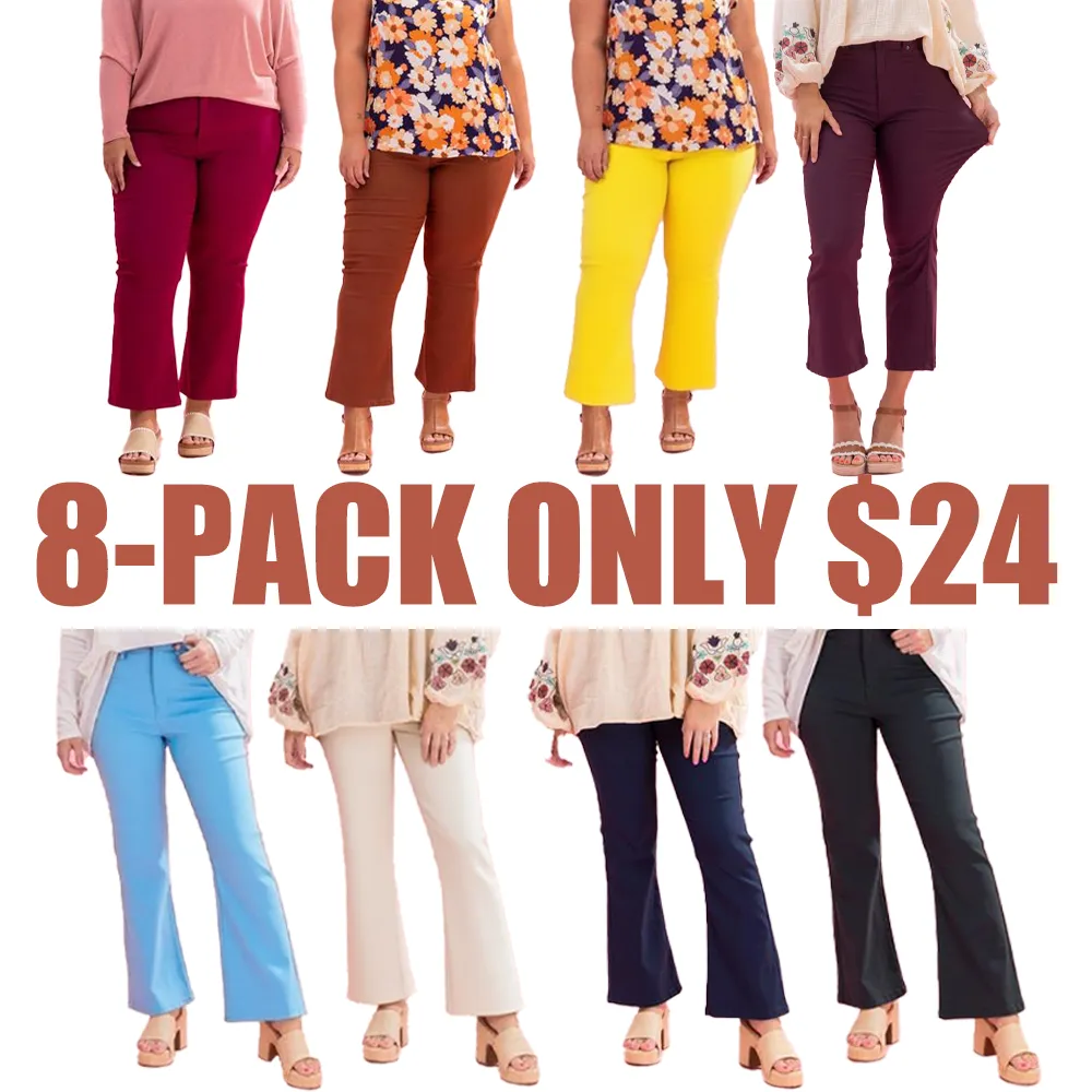 Stretch High Rise Kick Flare(Just $3 Each!)