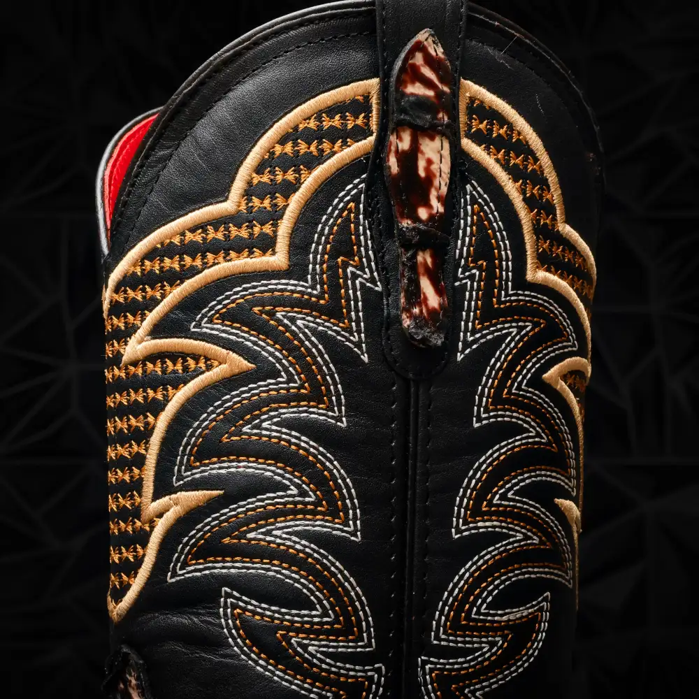 Orix Jumbo Pirarucu Leather Boots - Square Toe