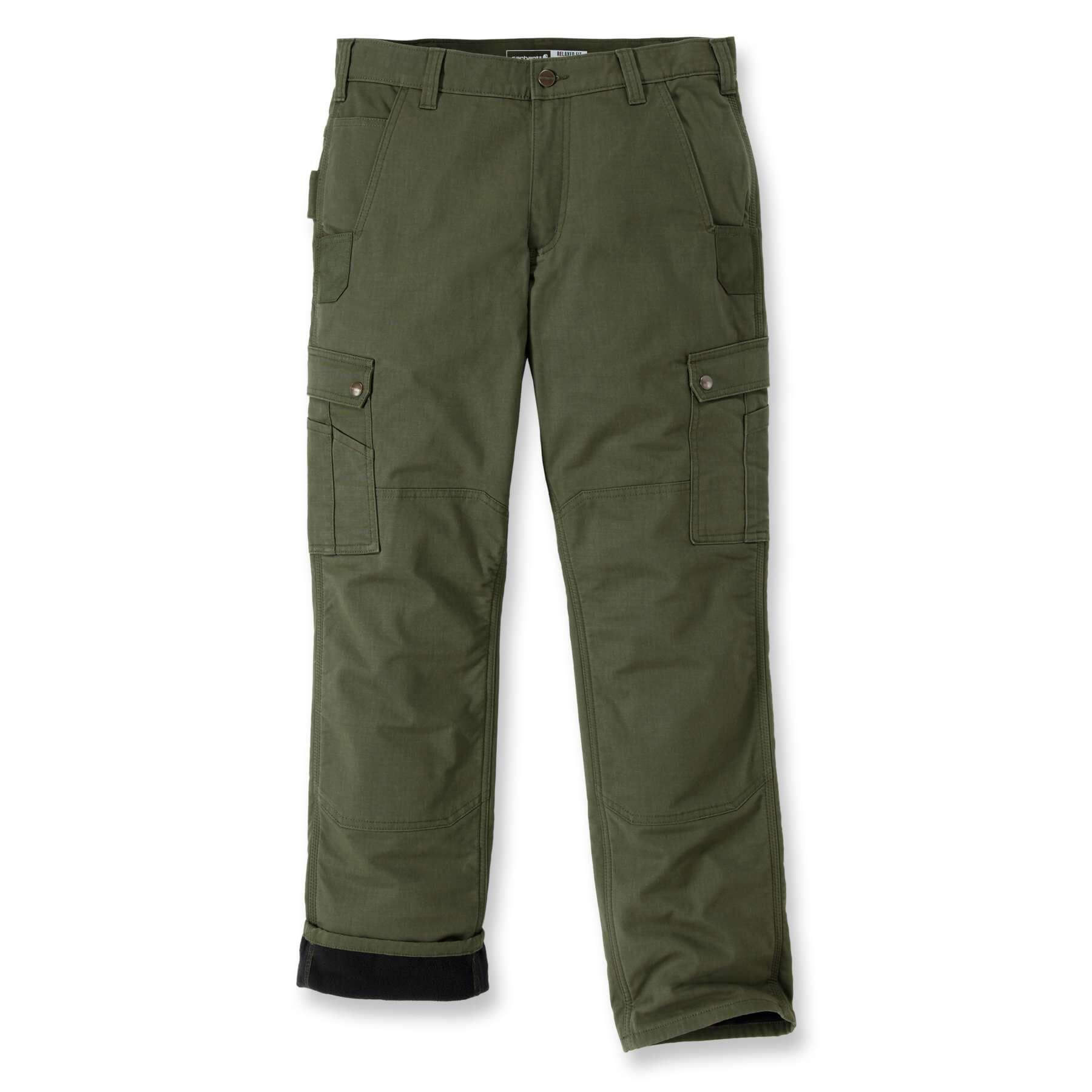 CHT Fleece-Lined Relaxed Fit Ripstop Cargo Work Trousers 105491