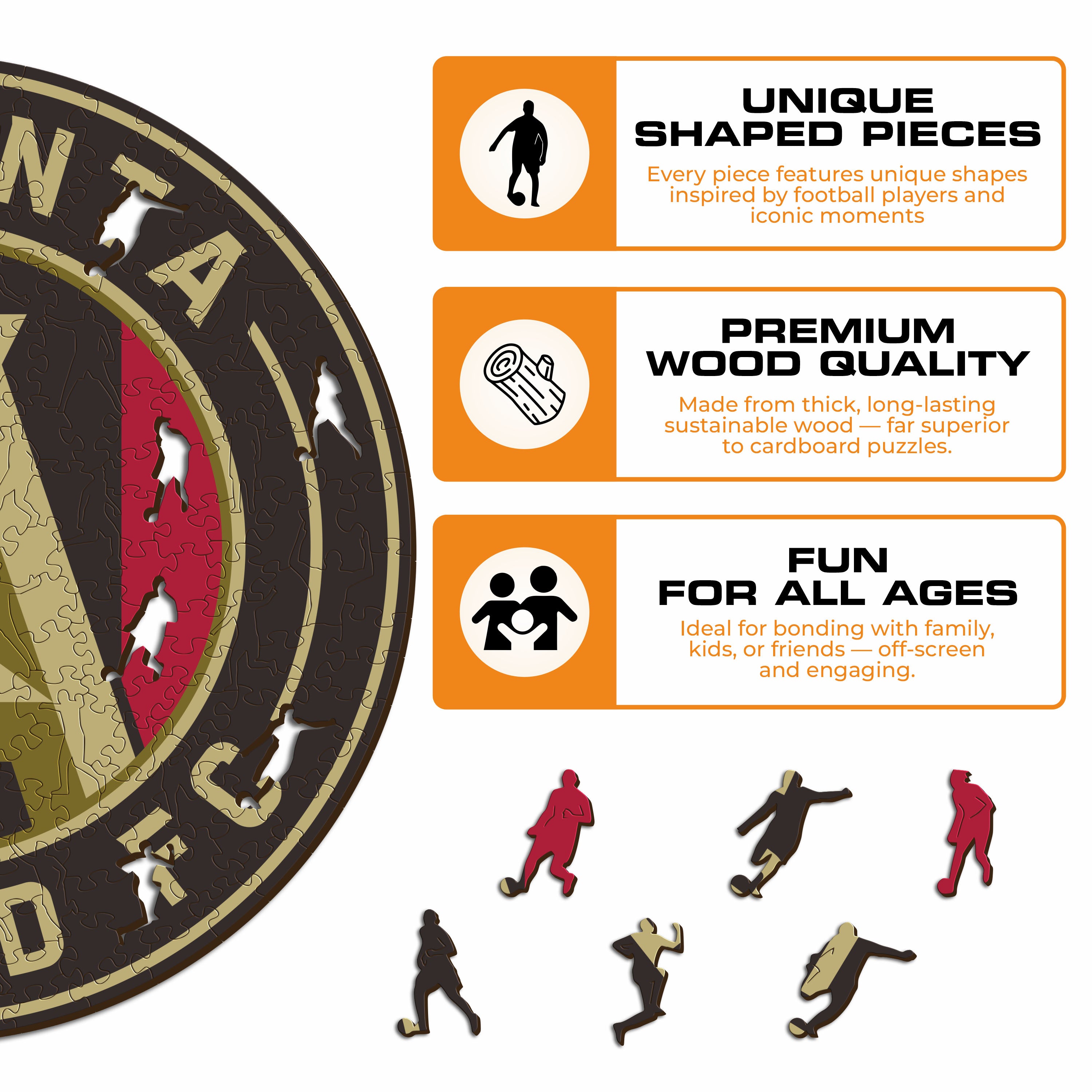 Atlanta United® Logo - Wooden Puzzle