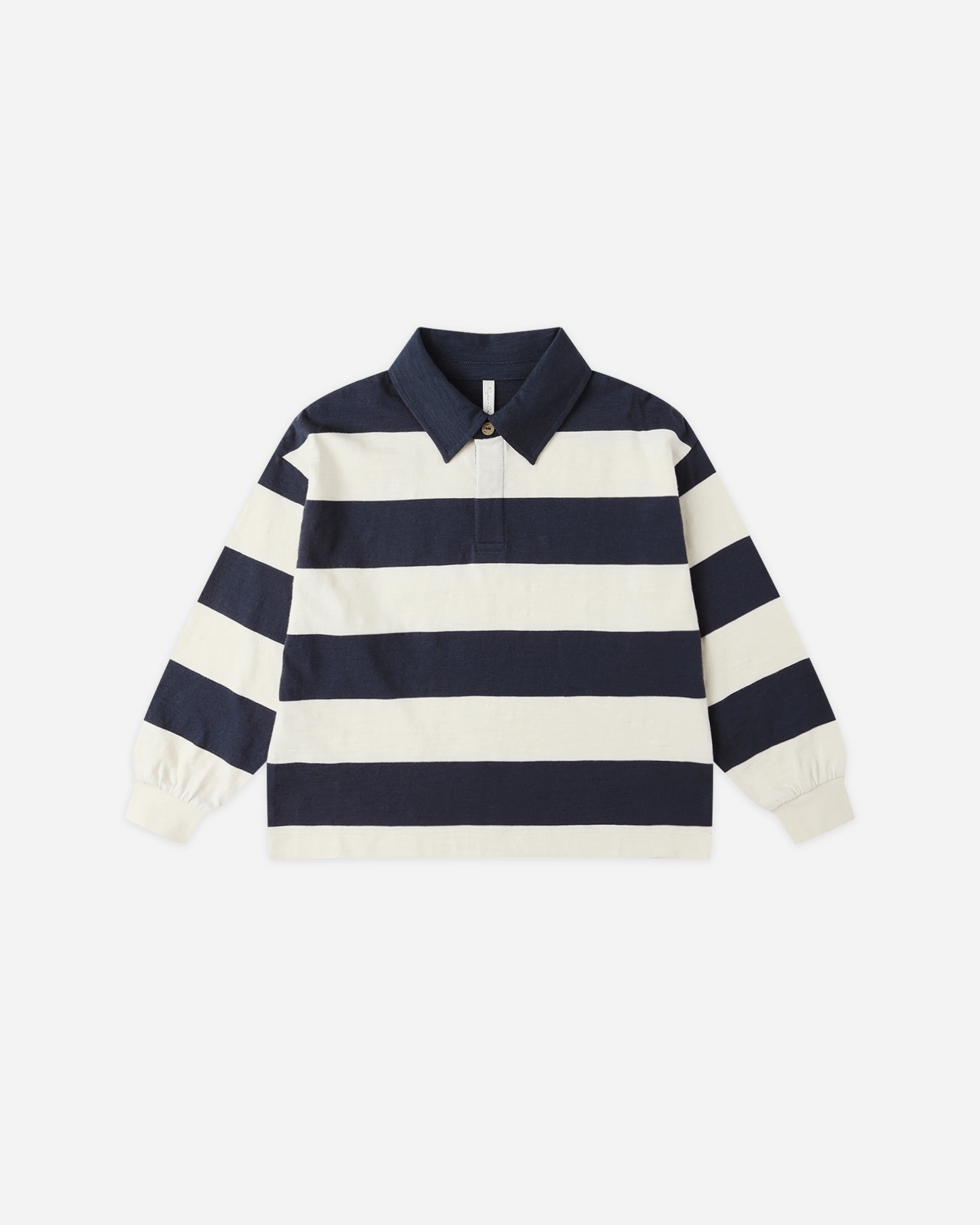 Rugby Polo || Navy Stripe