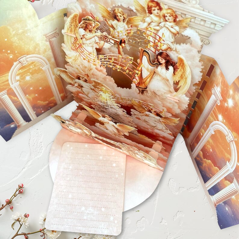 🎄Handcrafted 3D Nativity Scene Christmas Scene Greeting Card